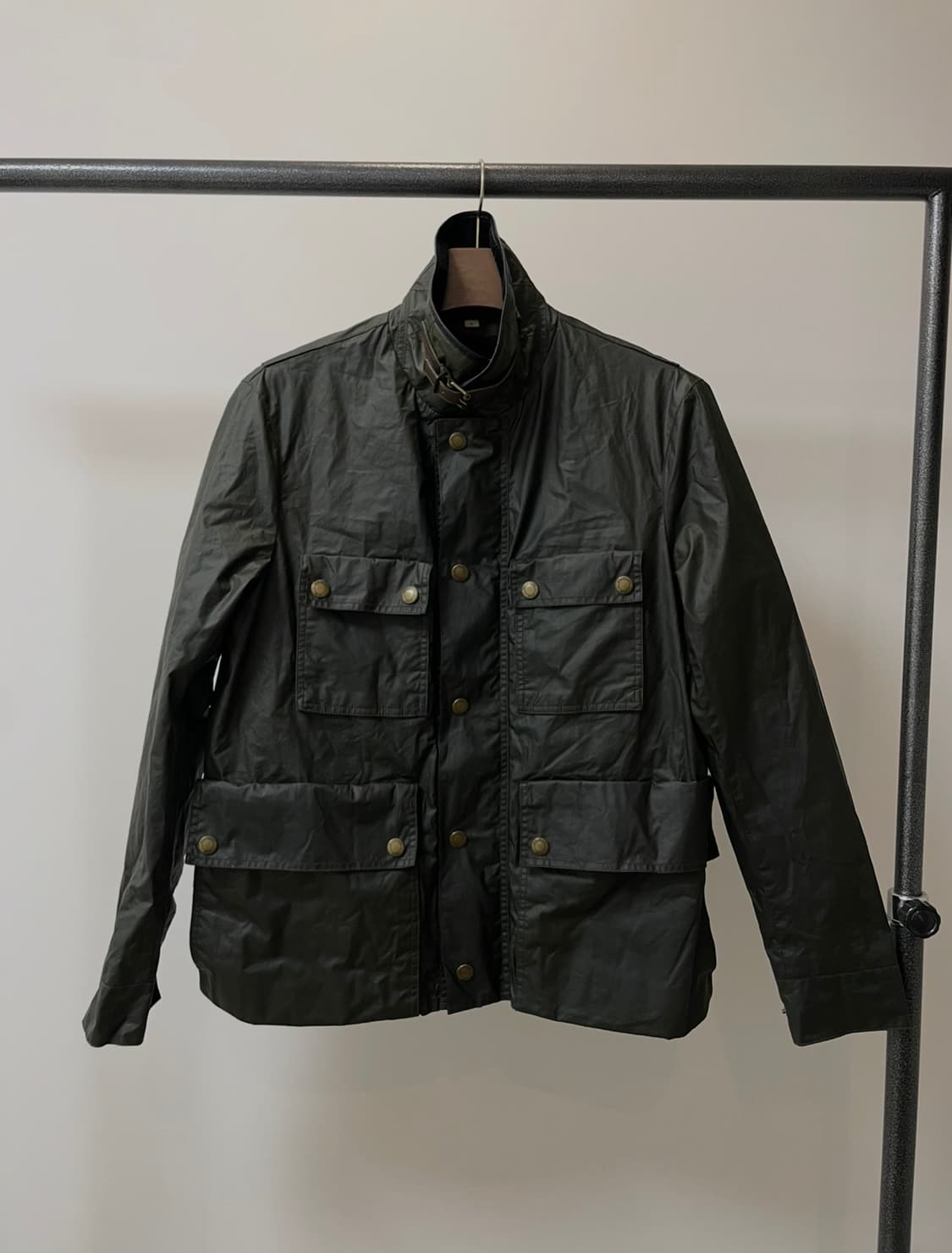 (M) 버버리 브릿 투웨이 올리브 왁스 자켓 상품이미지2