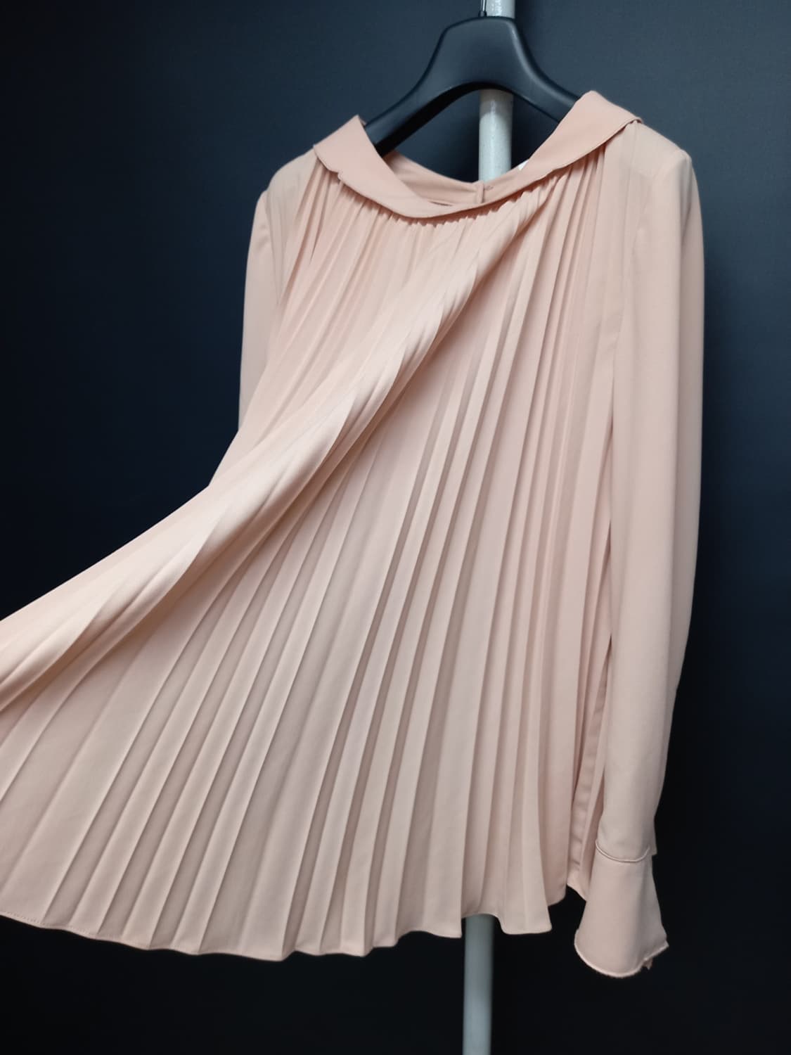 오즈세컨 춘하추 쉬폰 플리츠 긴팔블라우스 55 상품이미지5