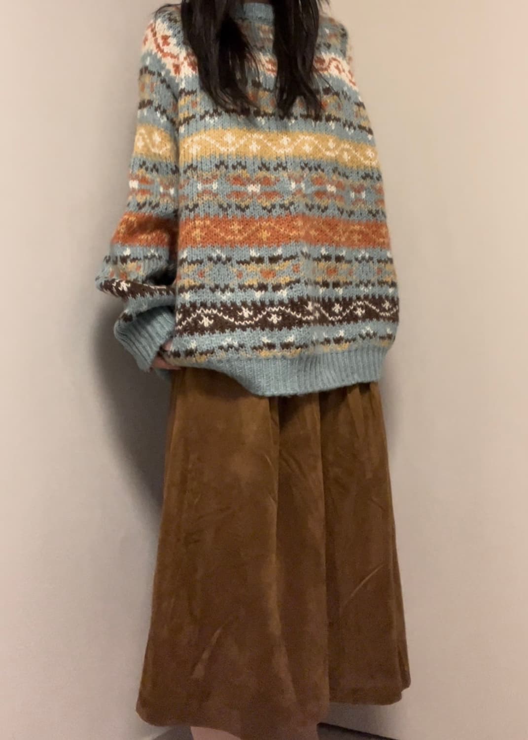 over-fit nordic pattern knit 상품이미지3