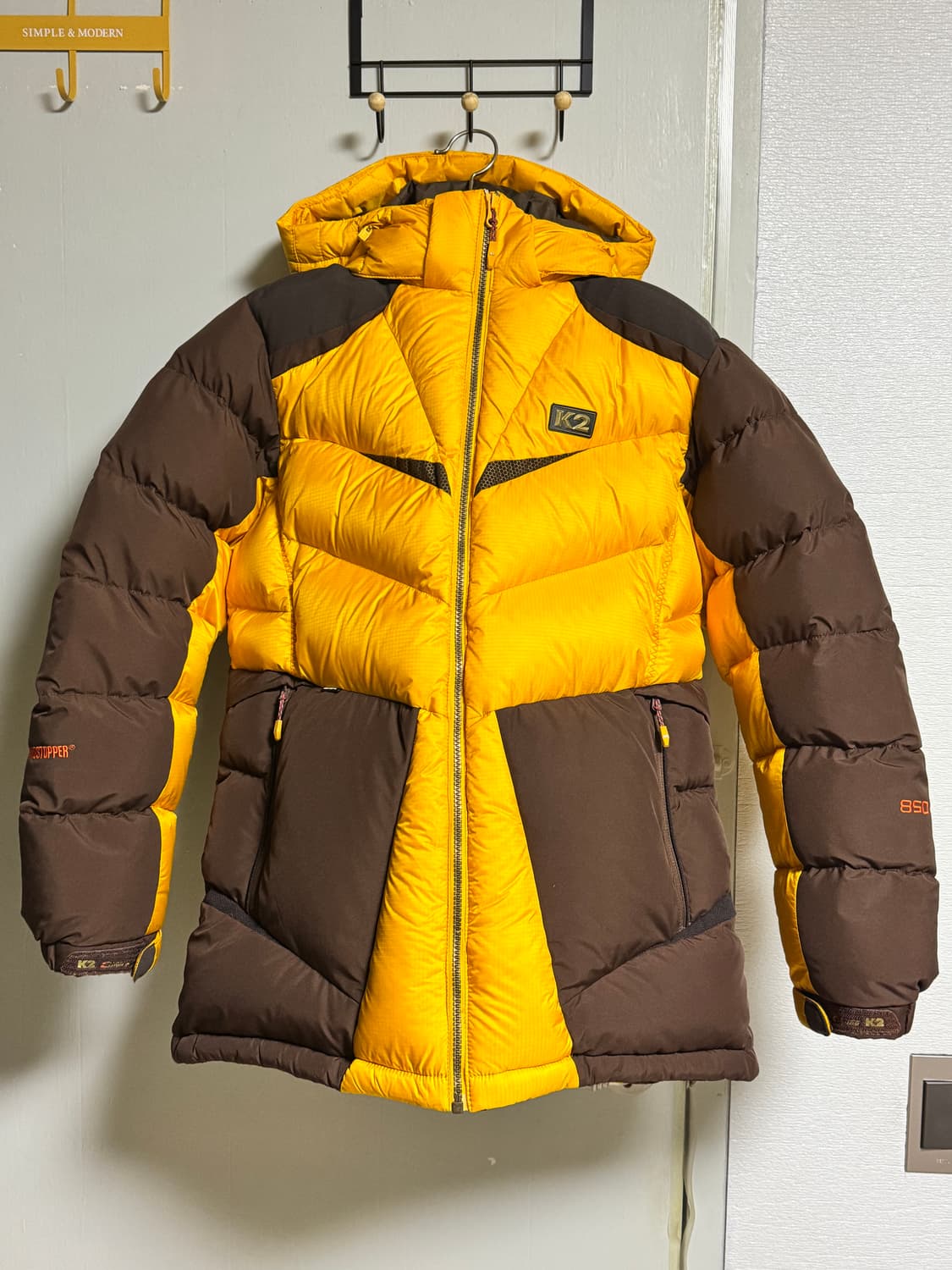 K2 마조람 구스다운 패딩 옐로우 105 상품이미지2
