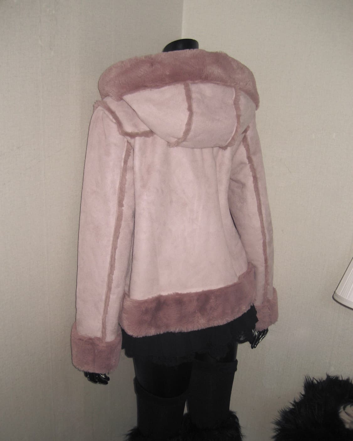 핑크 퍼 떡볶이 코트 퍼자켓 아우터 히메갸루 떡코 상품이미지6