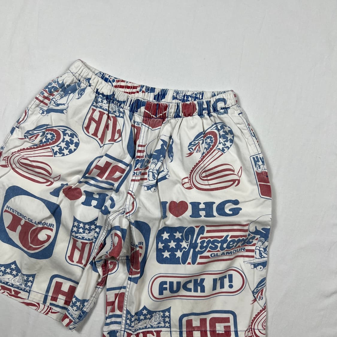 90‘s 히스테릭글래머 fuck it 쇼트 밴딩팬츠 반바지 상품이미지3