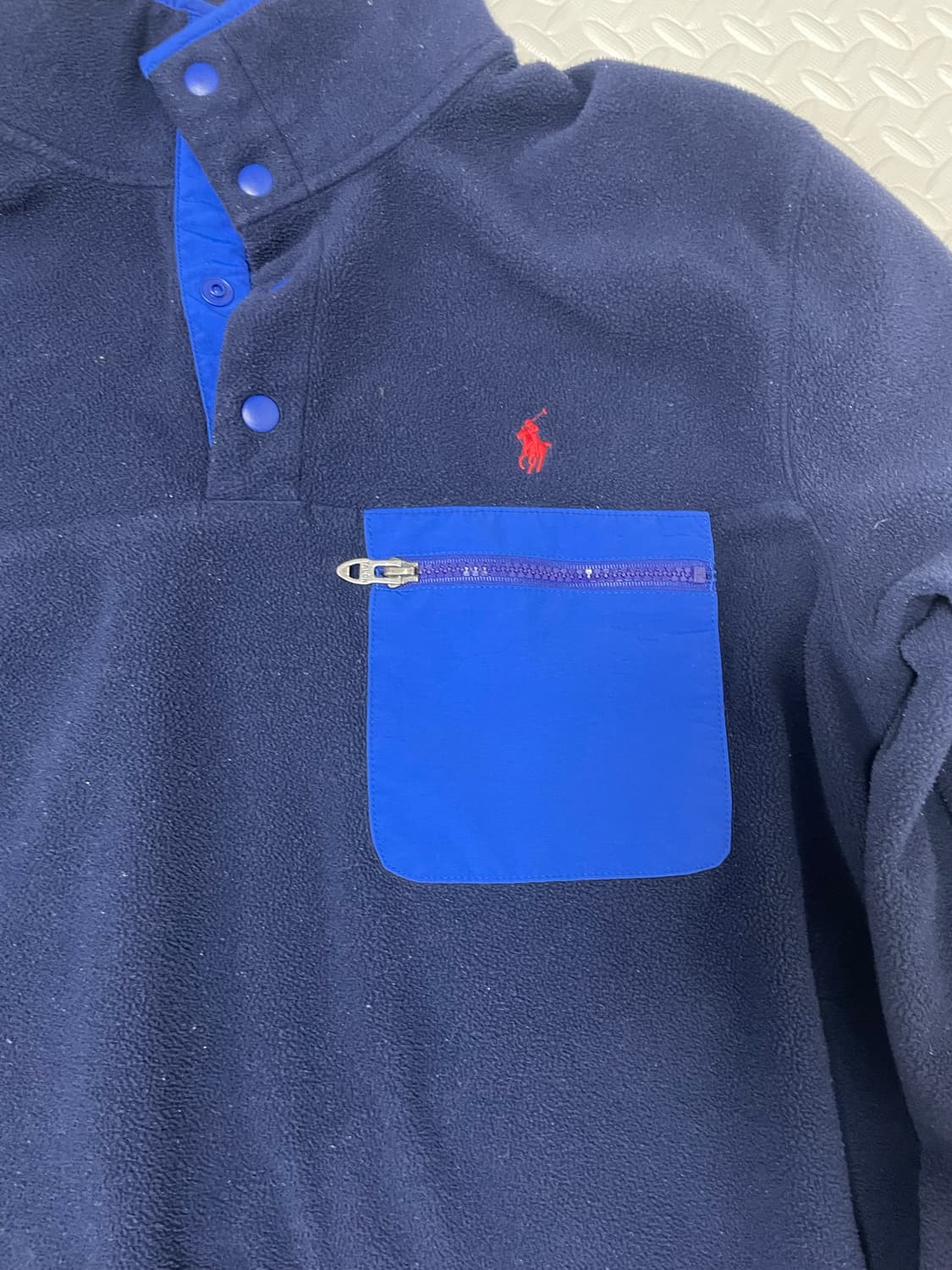 폴로 랄프로렌 플리스 풀오버 스냅버튼 m 상품이미지2