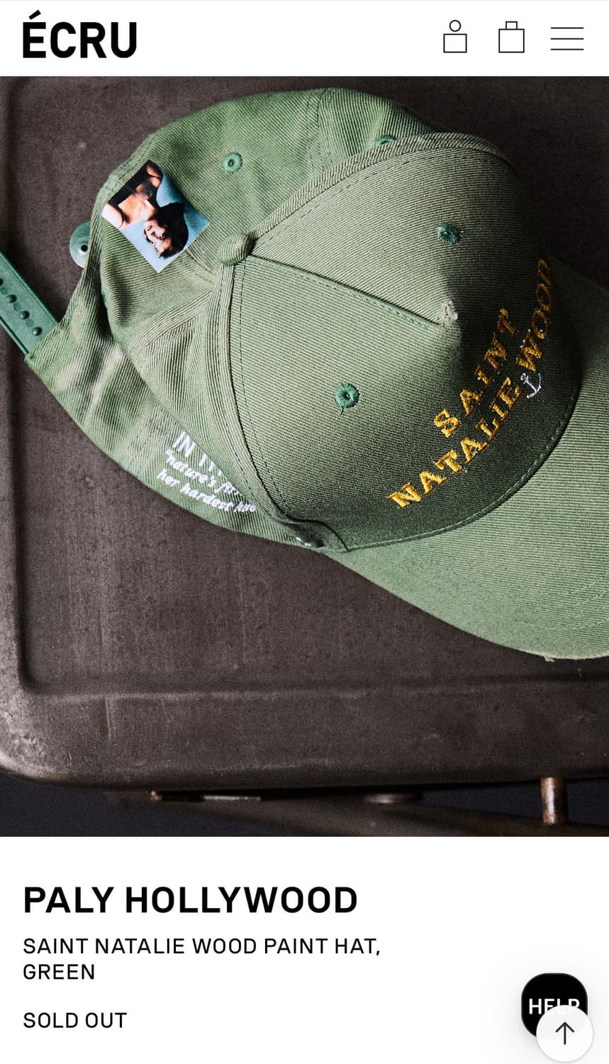 SAINT NATALIE WOOD PAINT HAT GREEN 상품이미지6