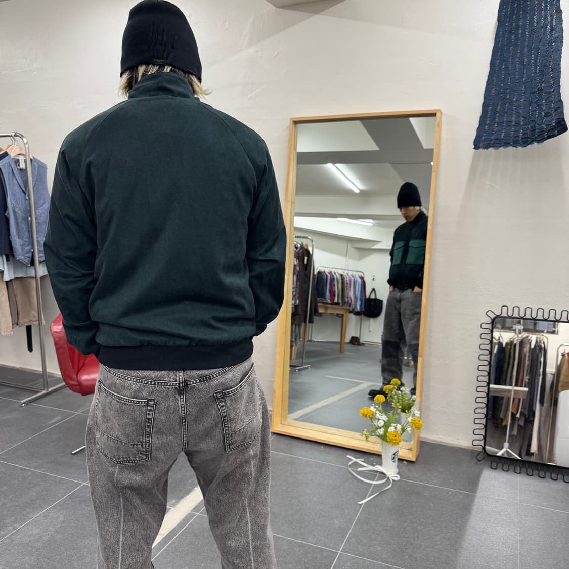 WHIZ LIMITED Leopard Fur Lining Jacket 상품이미지3