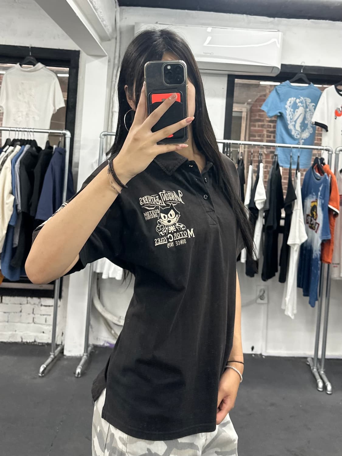 밴슨 레더 펠릭스 썬 에이징 PK 티셔츠 상품이미지2