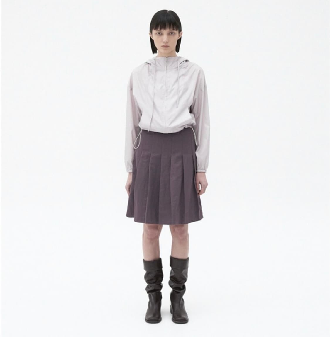 버뮬라 미디 플리츠 스커트 퍼플 상품이미지1