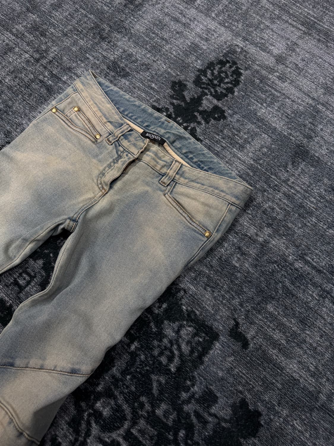 Balmain 15ss slim boots cut biker pants 상품이미지4