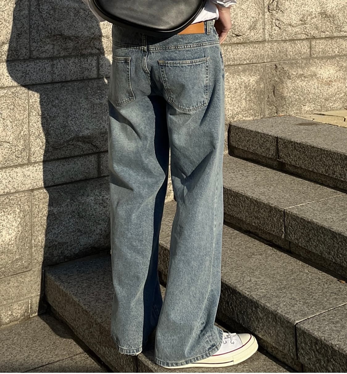 왓어룩 로스 월렛 와이드 데님 연청 M 상품이미지2