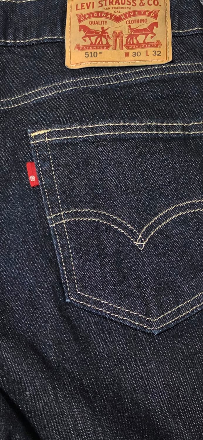 리바이스 진청 데님 청바지 510 W30 상품이미지5