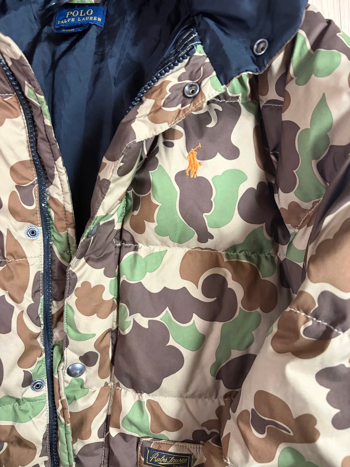 폴로 랄프로렌 밀리터리 숏 패딩 자켓 상품이미지2