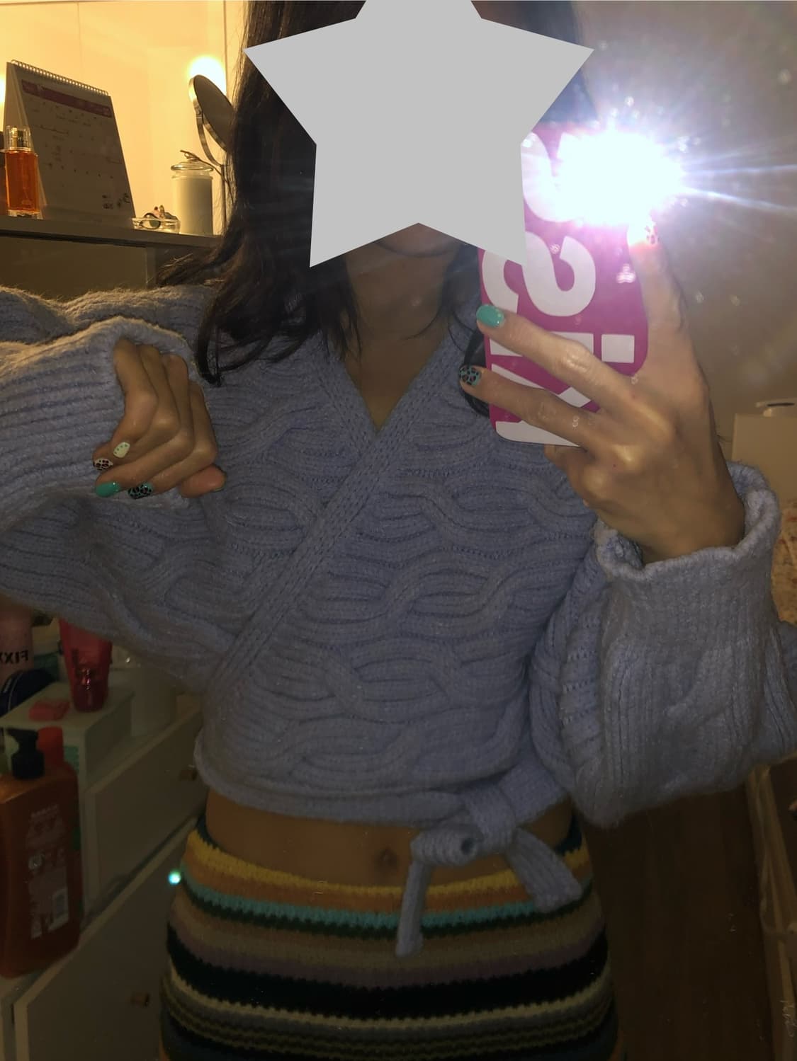 자라 랩 가디건 페리윙크 색상 상품이미지1