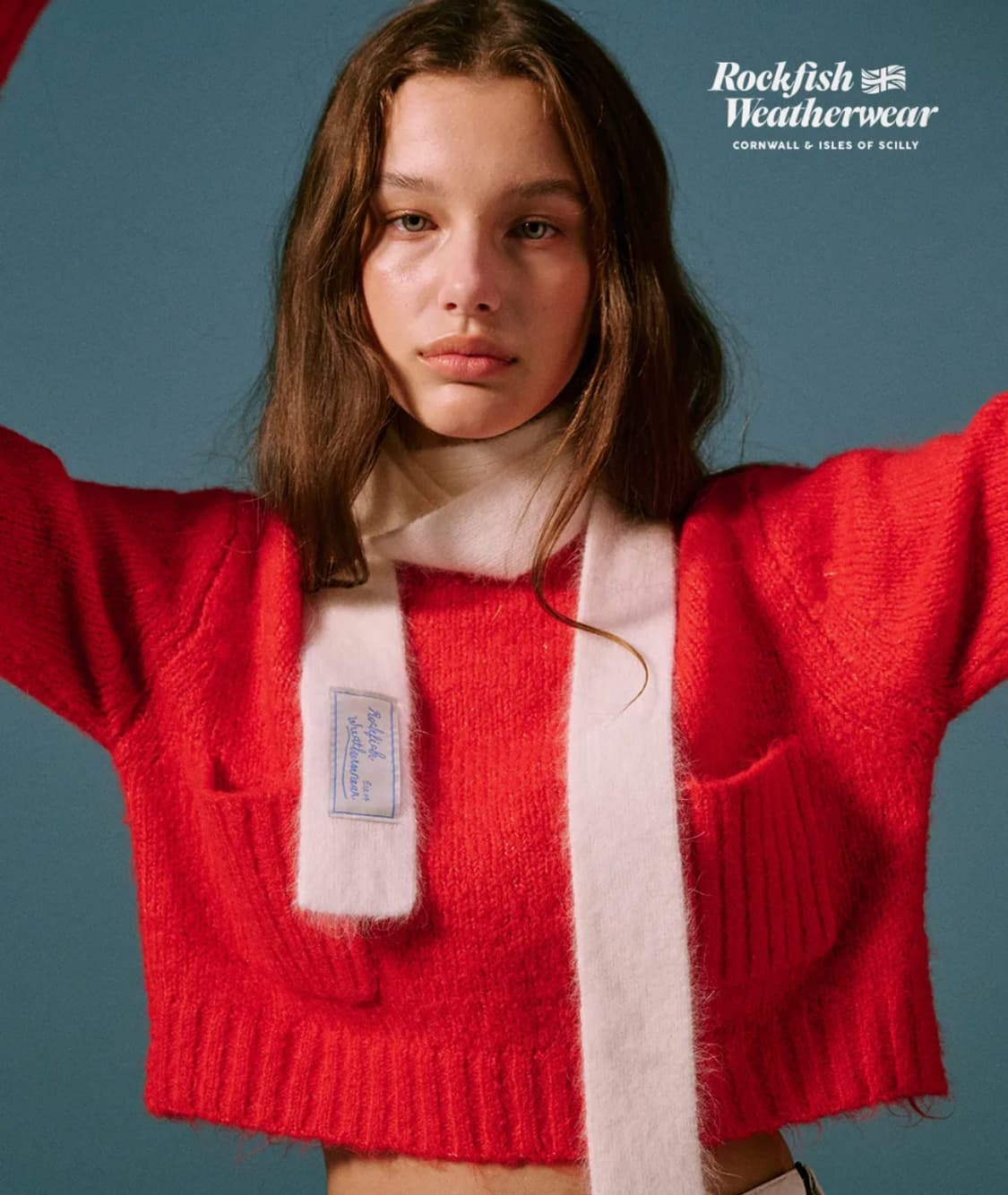 락피쉬웨더웨어 퍼지 머플러 화이트 상품이미지1