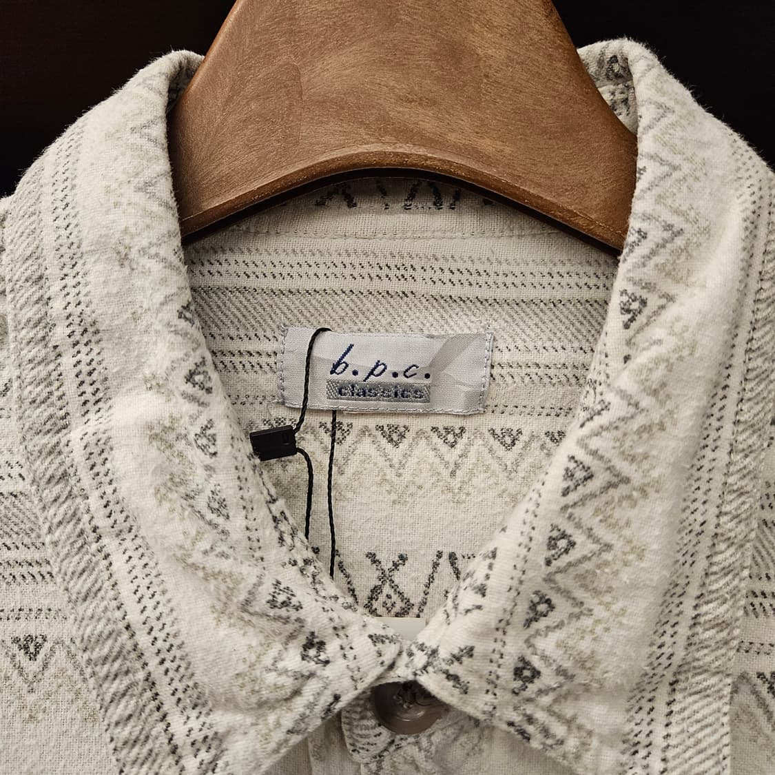 90s b.p.c 클래식스 자카드 에스닉 패턴 코튼셔츠 N1122 상품이미지9