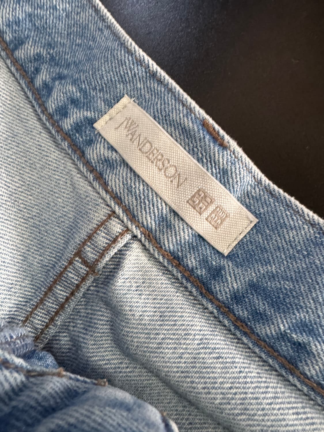 유니클로 x JW앤더슨 빈티지 워싱 데님팬츠 31.4인치 상품이미지4