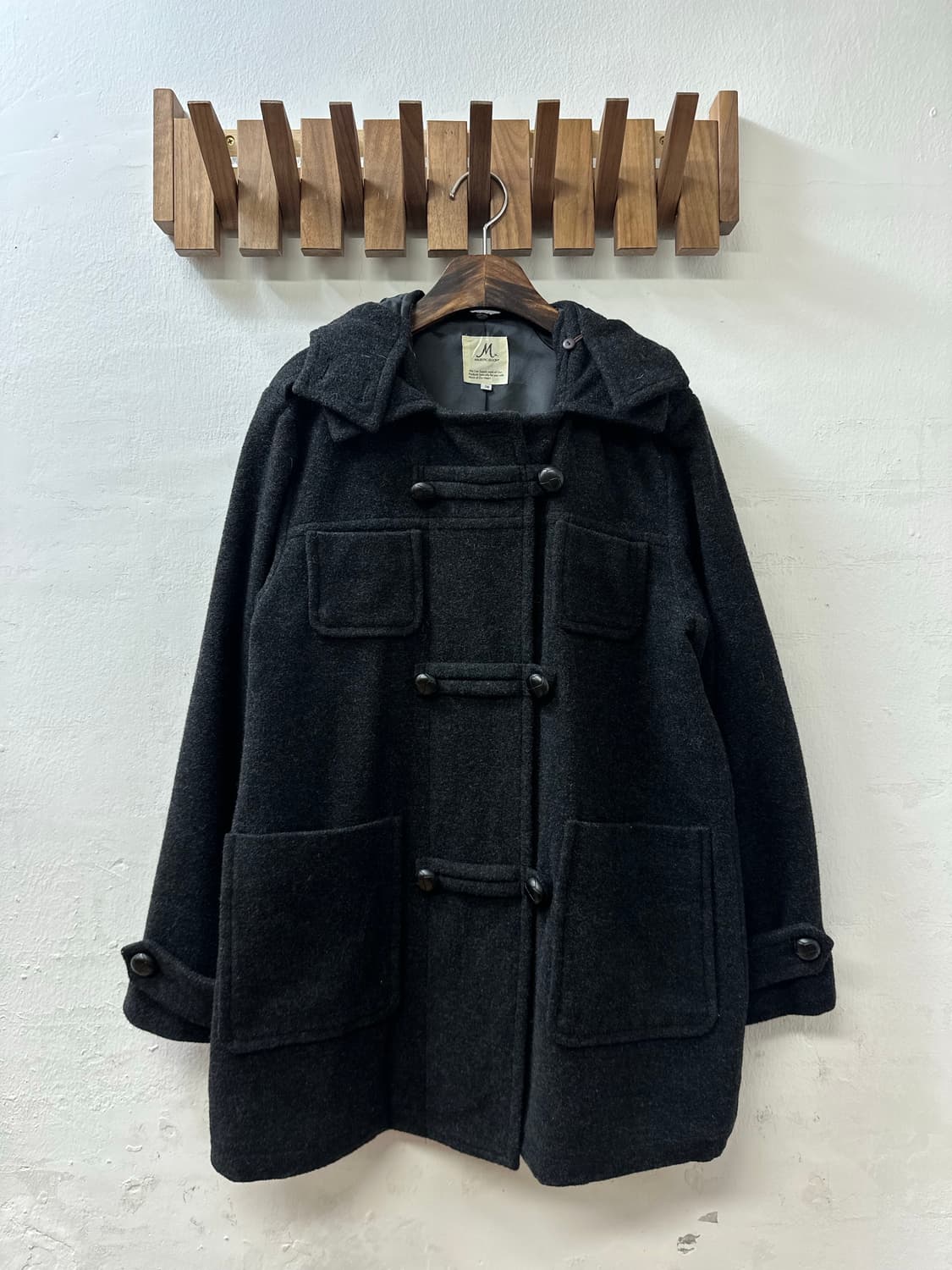 일본빈티지 MAJESTIC LEGON 울 더플 후드 코트 상품이미지1