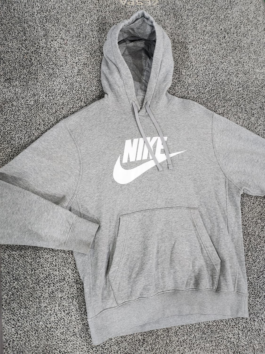 나이키(Nike) 빅 로고 그레이 후드 티셔츠 상품이미지2