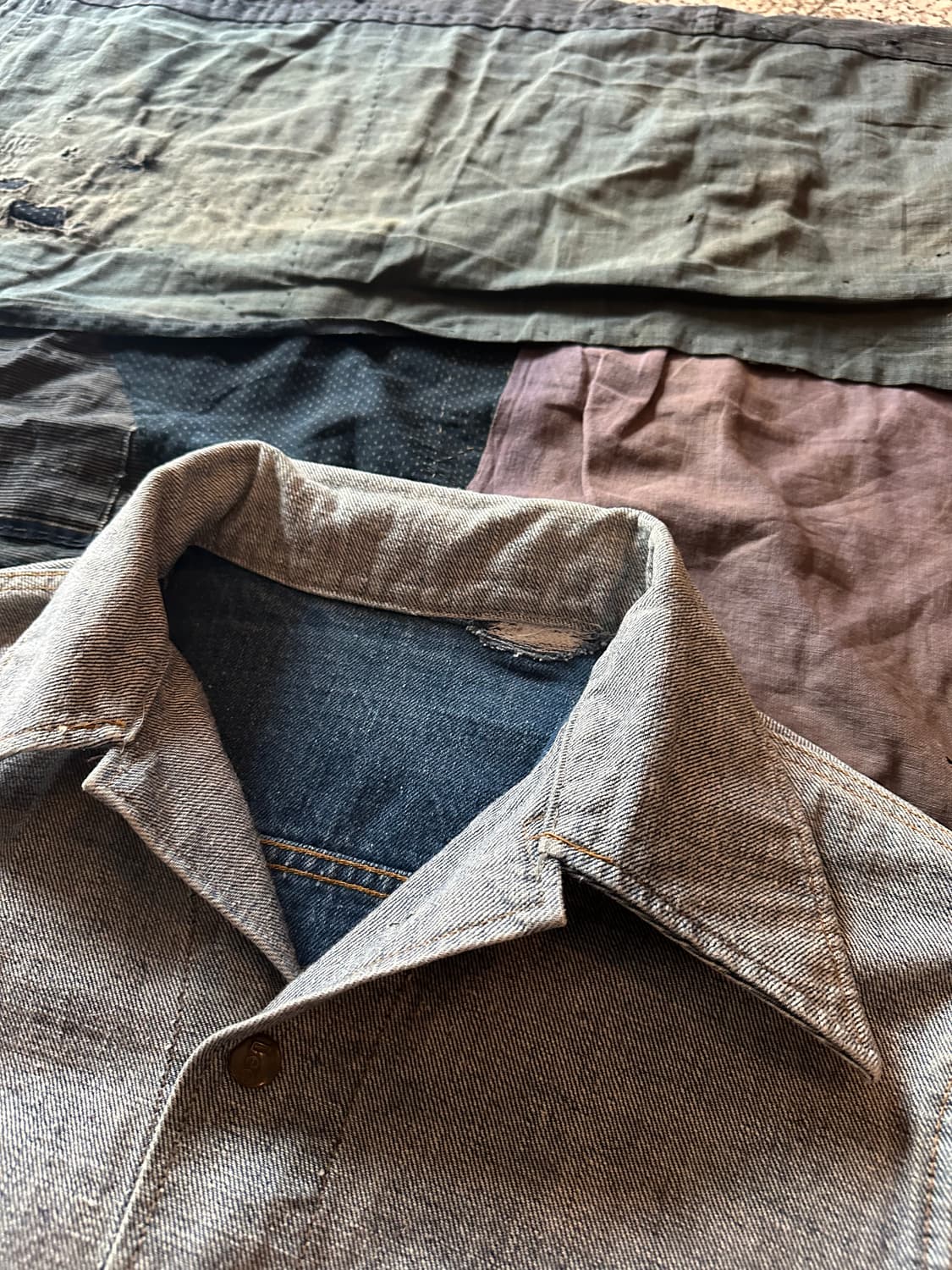 70s USA LEE Reversible Denim Jacket 상품이미지8