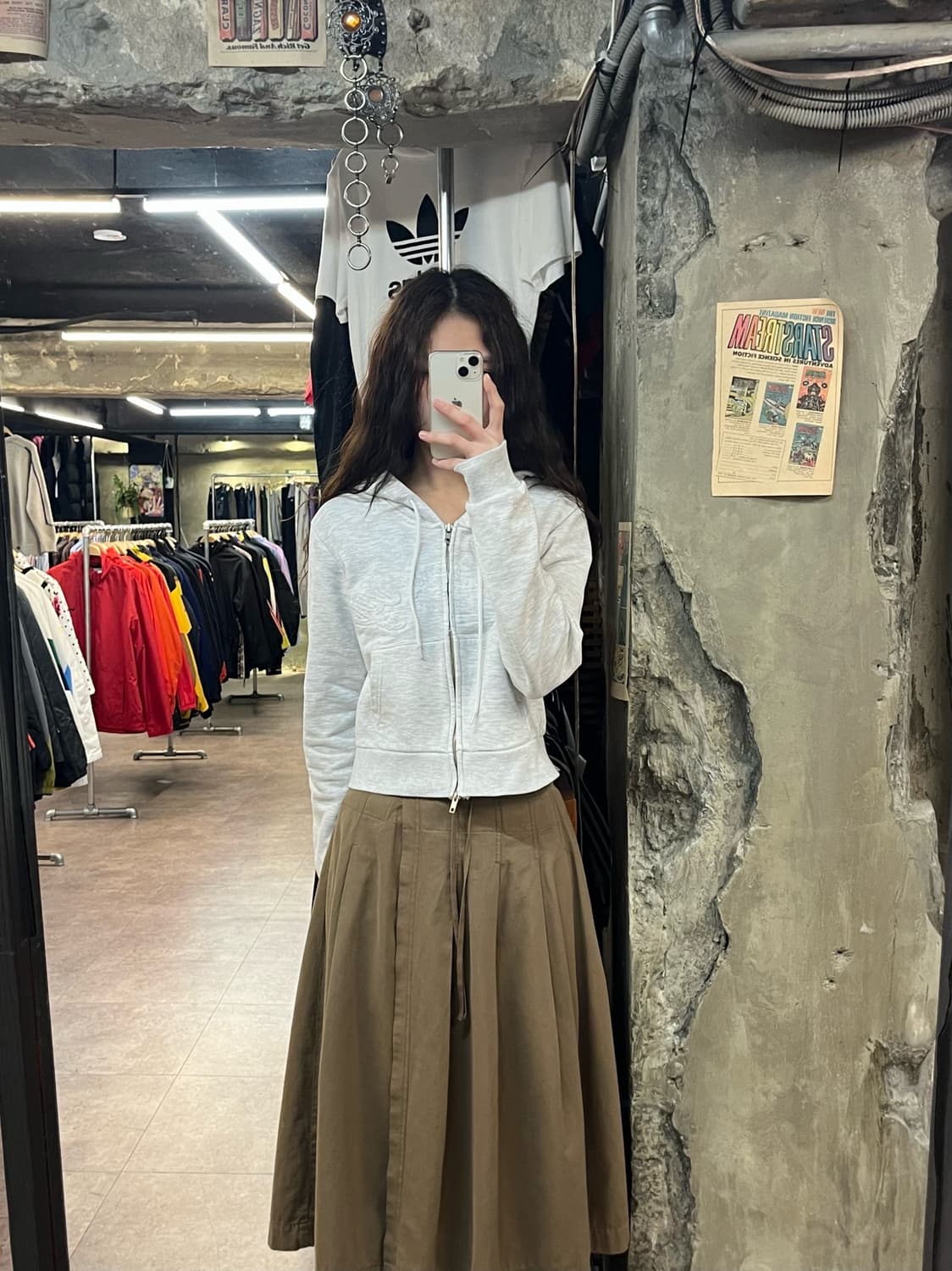 글로니 조단 투웨이 크롭 후드집업 그레이 #csz2032 상품이미지2