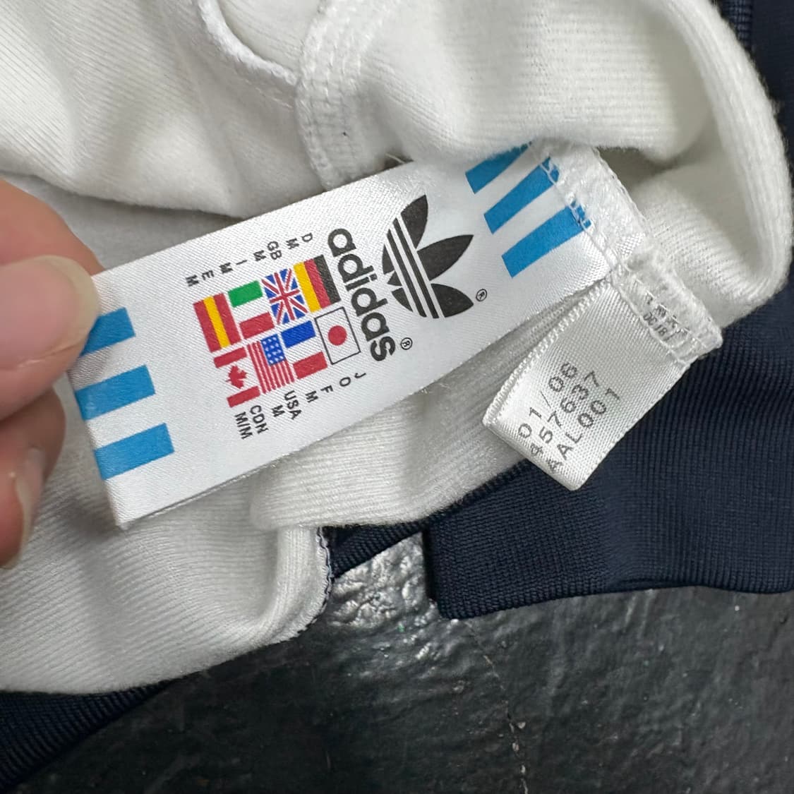 (100)아디다스 무하마드 알리 후드 트랙탑 네이비/화이 상품이미지6