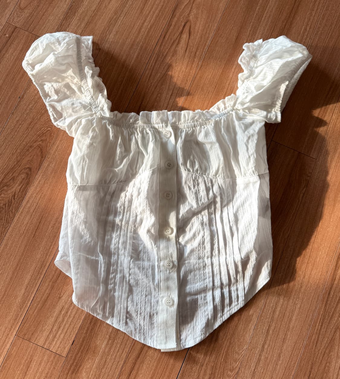 플리즈노팔로우 신디탑 화이트 s 상품이미지3