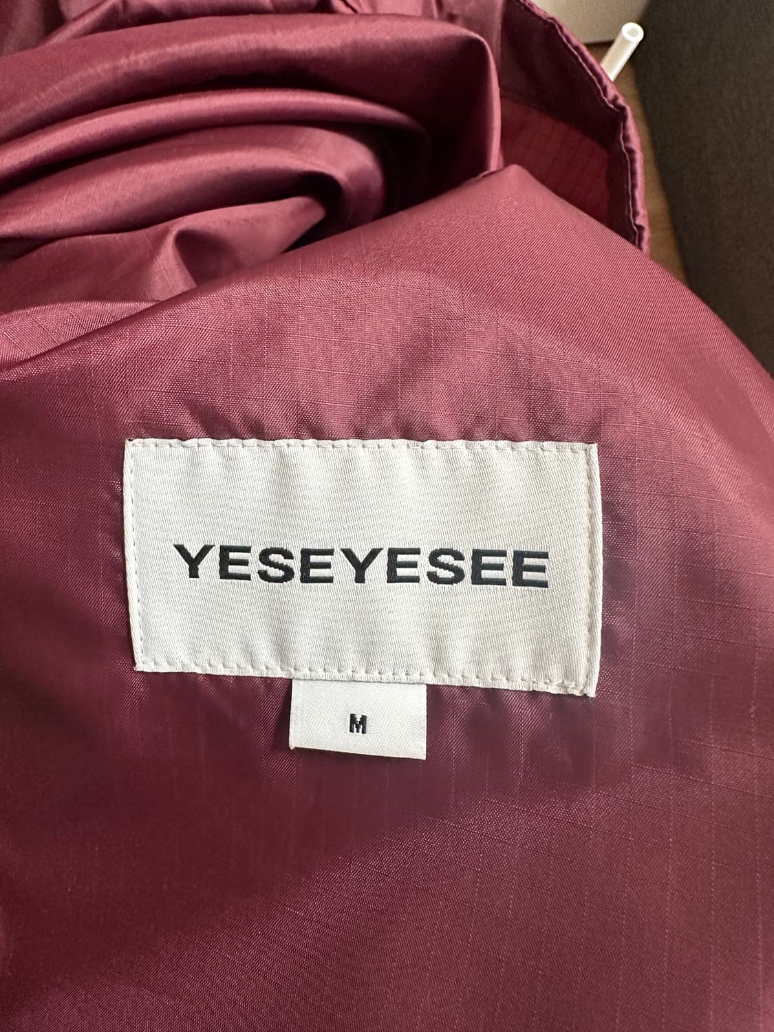 Yeseyesee  25FW 바람막이 와인 버건디 M 상품이미지3