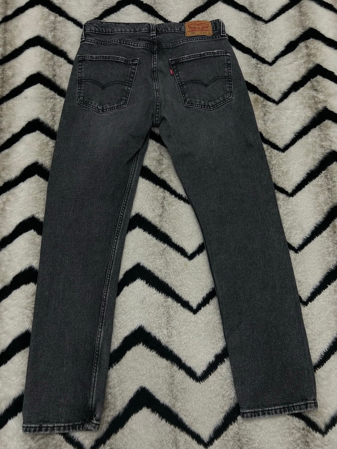 [32]리바이스502 테이퍼드핏 데님팬츠/흑청 상품이미지2