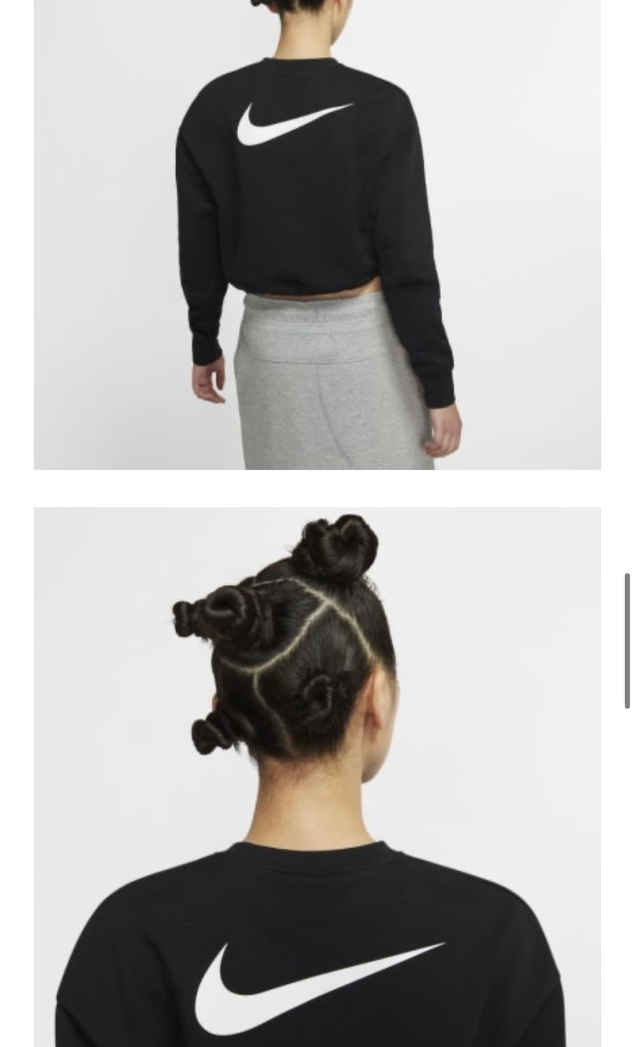 나이키 스우시 퓨추라 크롭 맨투맨 상품이미지2