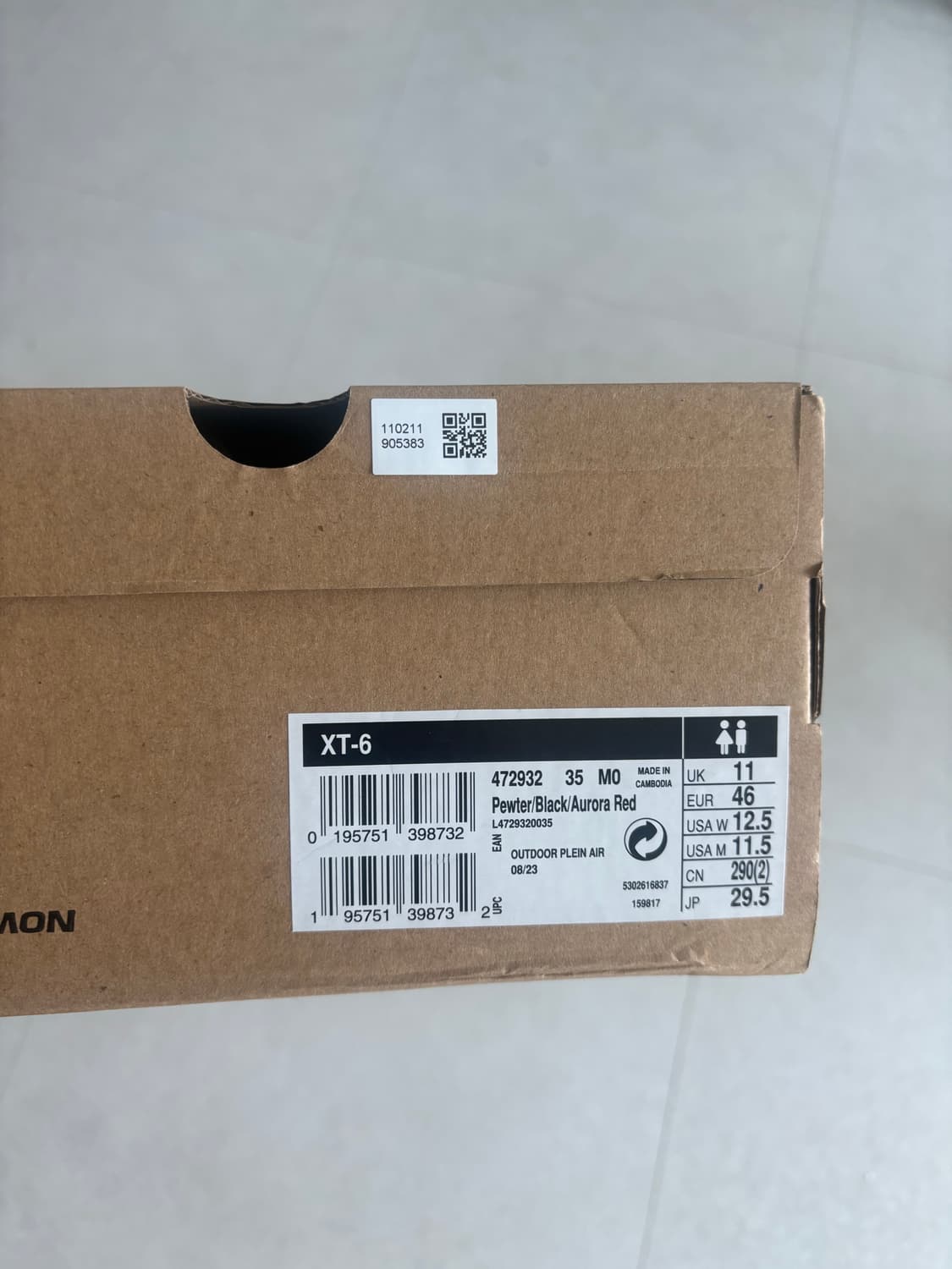 살로몬 XT-6 퓨터 오로라 레드 상품이미지7