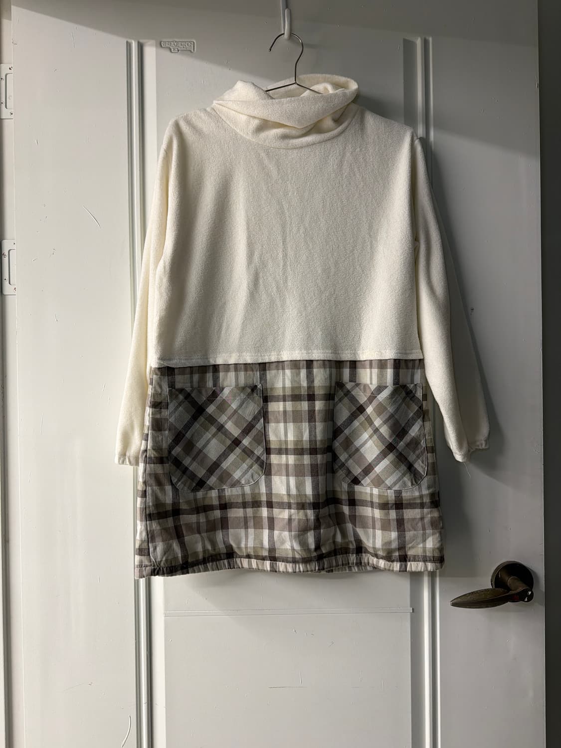 일본빈티지 모리 후리스 체크 원피스 상품이미지4