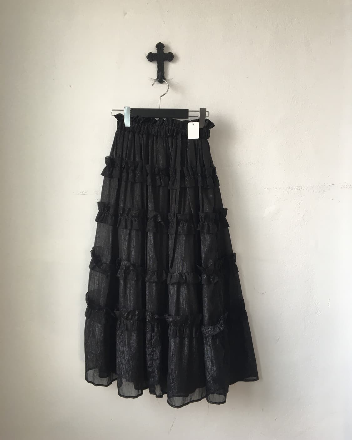 Glossy layer long skirt 상품이미지1