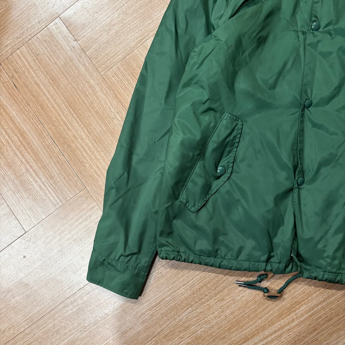 폴로 랄프로렌 후드 플리스 라이닝 그린 윈드브레이커 코치 자켓 상품이미지3