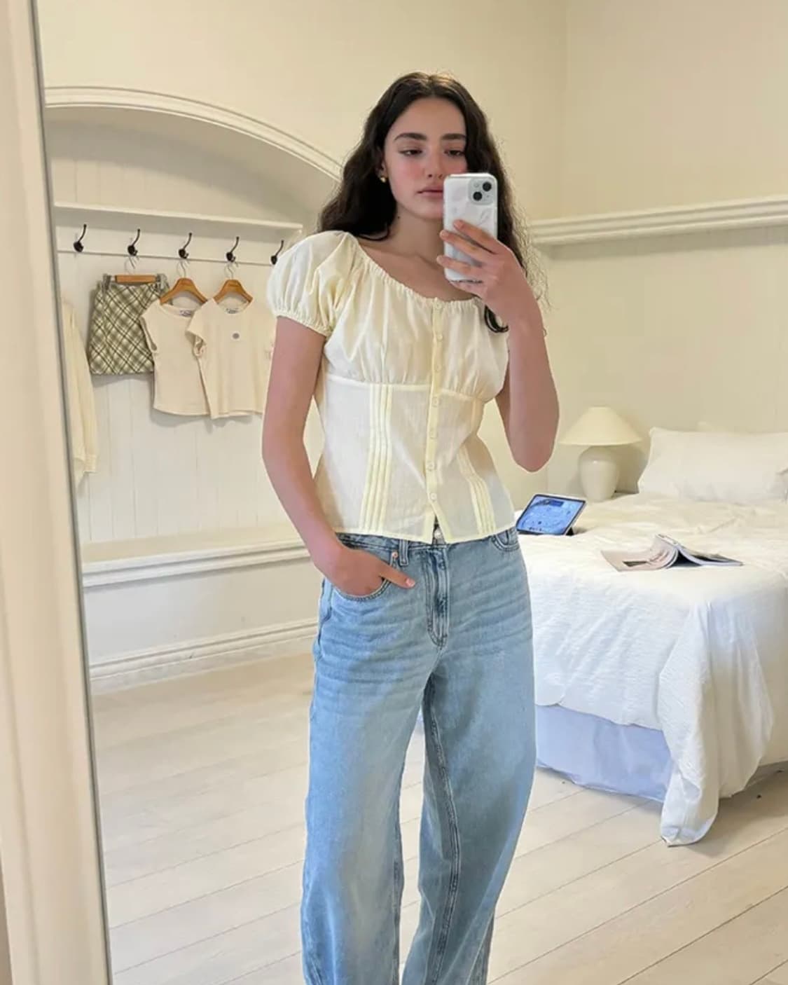 디망쉬 Dimanche 퍼프 블라우스 상품이미지2