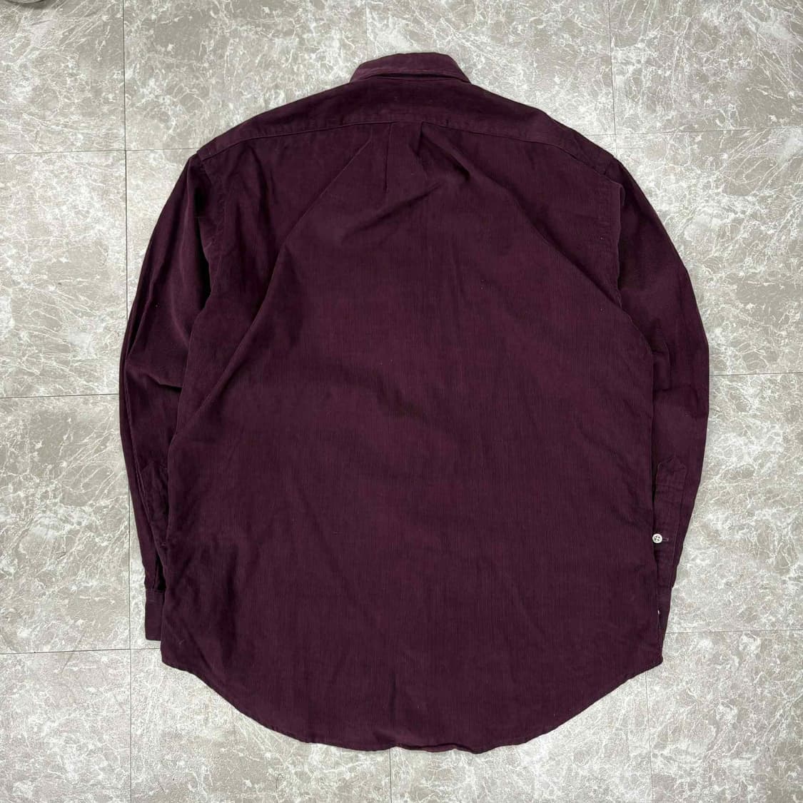 폴로 랄프로렌 버건디 코듀로이 맨즈라인 셔츠(M) 상품이미지2
