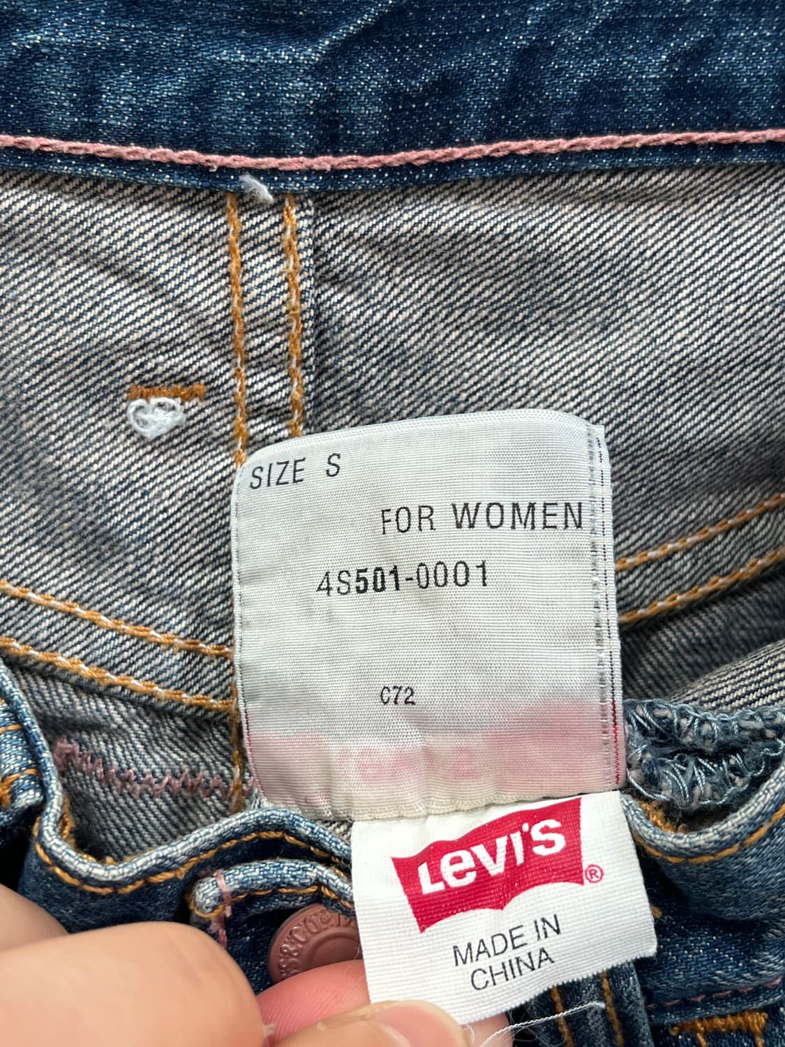 Levis 4S501 데님 스커트 S 상품이미지8