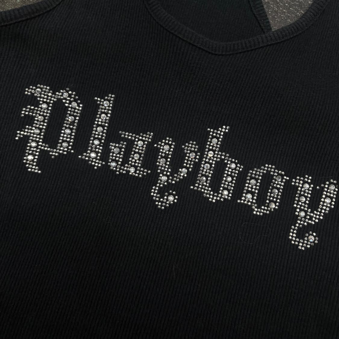 플레이보이 블랙 큐빅 나시 탱크탑 상품이미지3