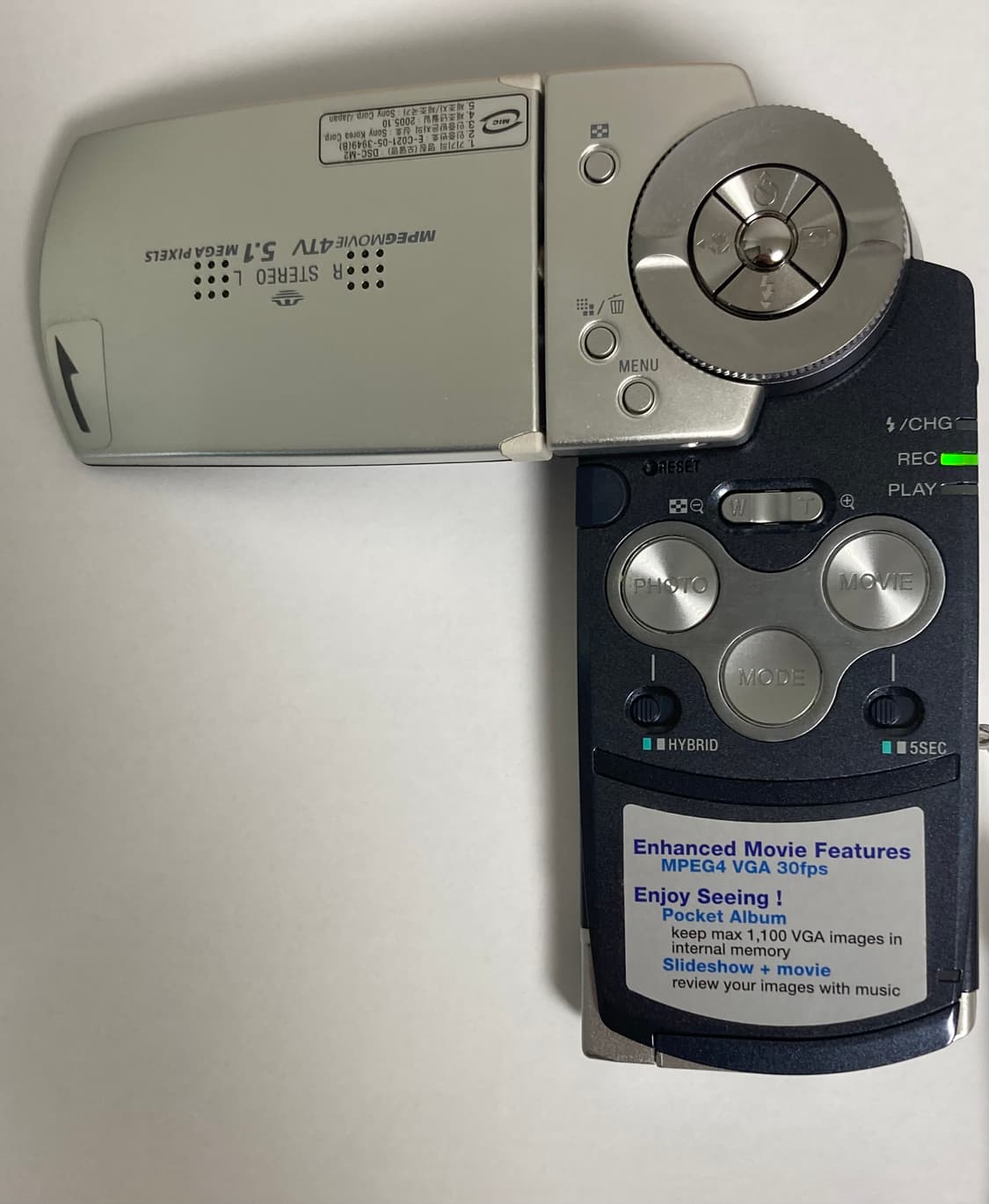 희귀종) 소니 사이버샷 sony cyber-shot dsc-m2 실버 상품이미지3