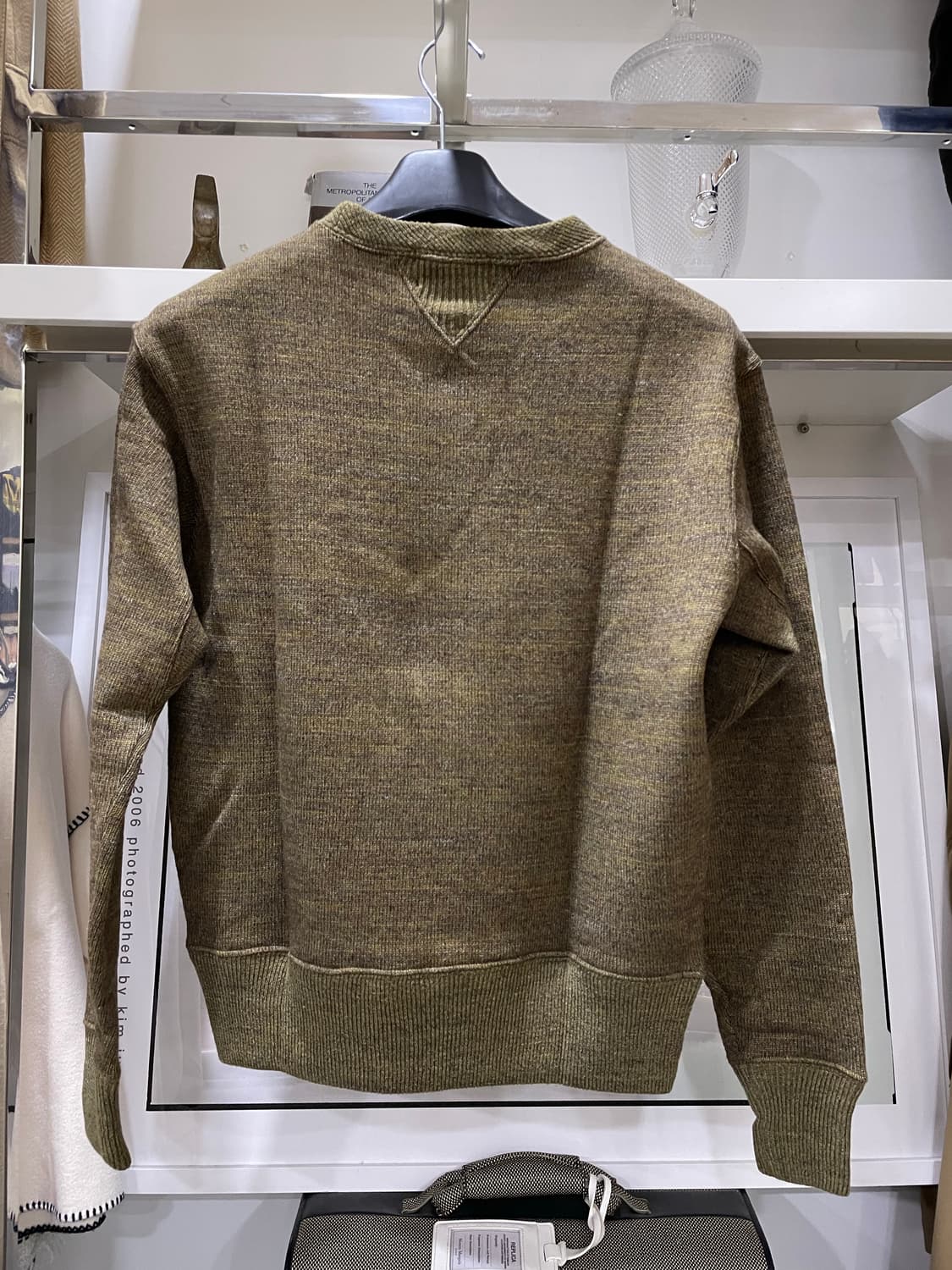 폴로랄프로렌(RRL)/카키 니트티 상품이미지2