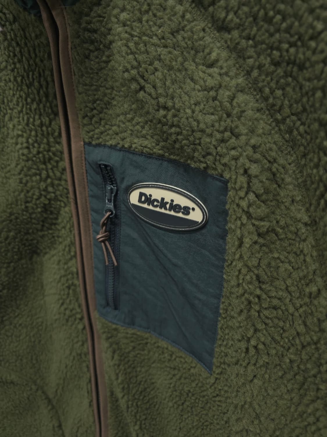 Dickies(디키즈) 롱 후리스 자켓 S 올리브 상품이미지3