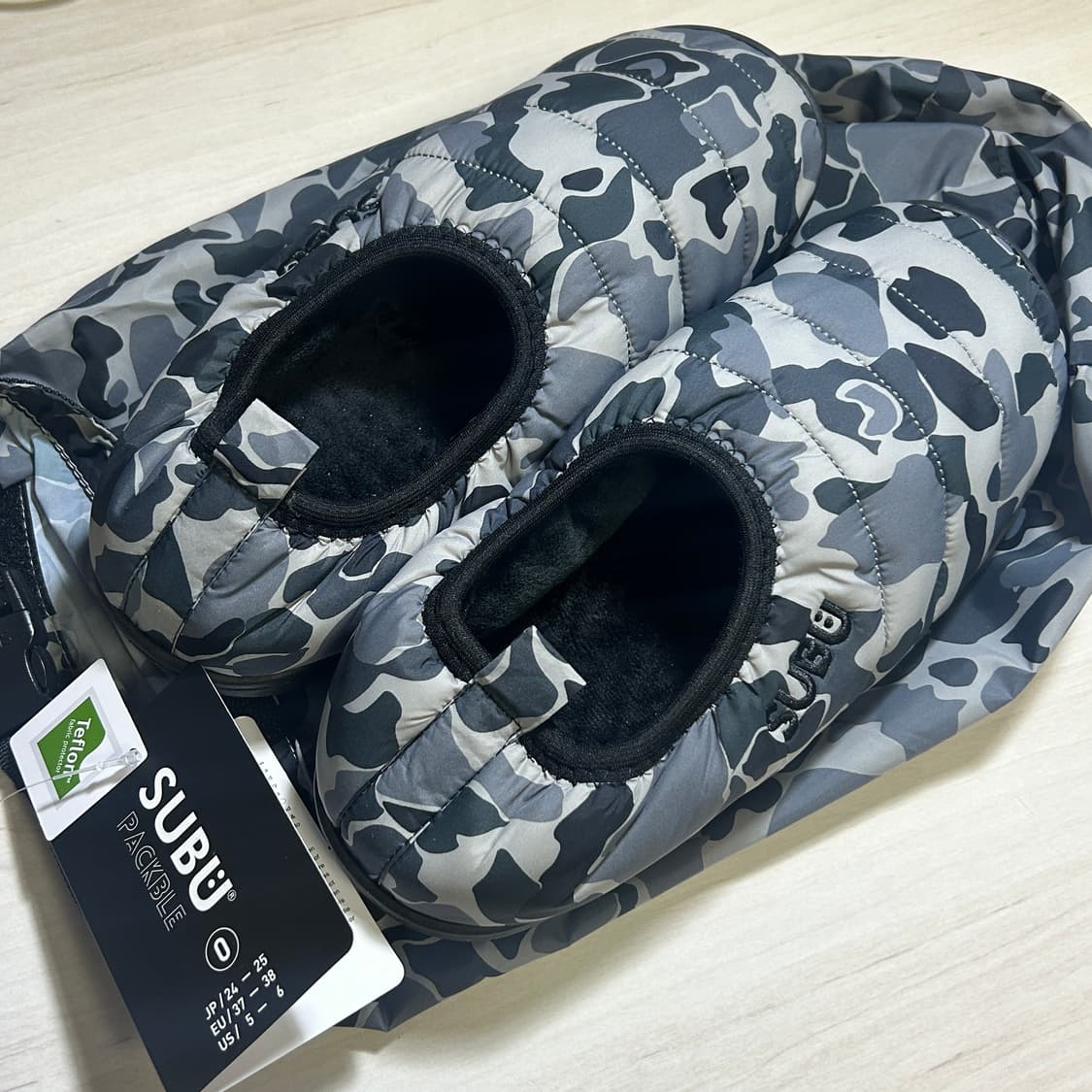 [0] 스부 패커블 샌들 - 블랙 덕 카모 상품이미지2