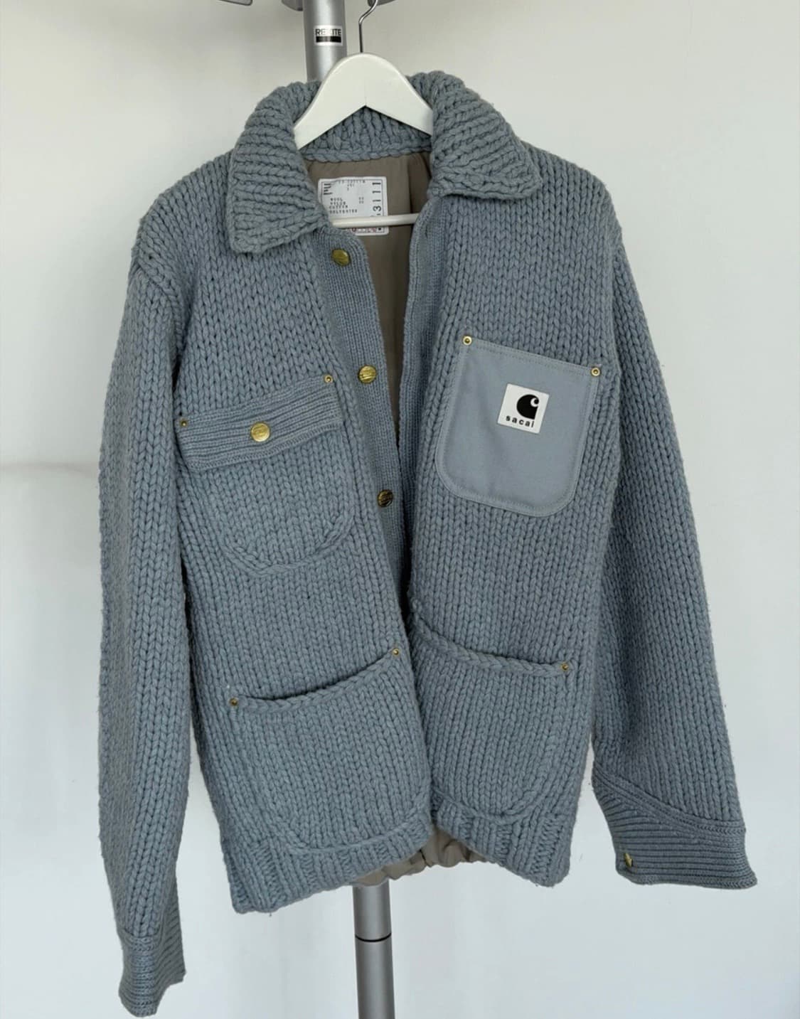[2] Sacai x Carhartt WIP 니트 자켓 상품이미지3