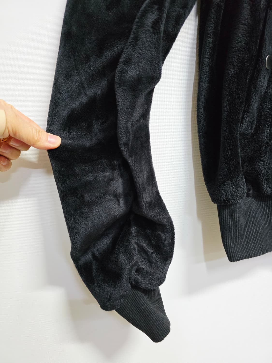 playmonster 블랙 벨벳 봄버 자켓 상품이미지4