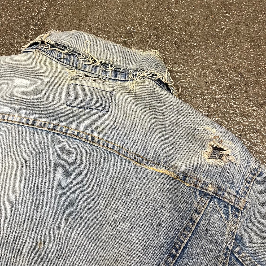 70s Levis 데님 트러커 자켓 (100-105) 상품이미지7