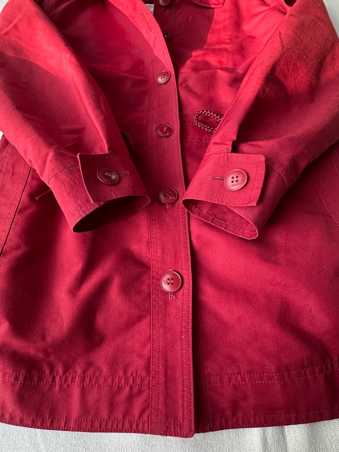 런던포그 후디드 코트 버건디 8 REG 상품이미지4