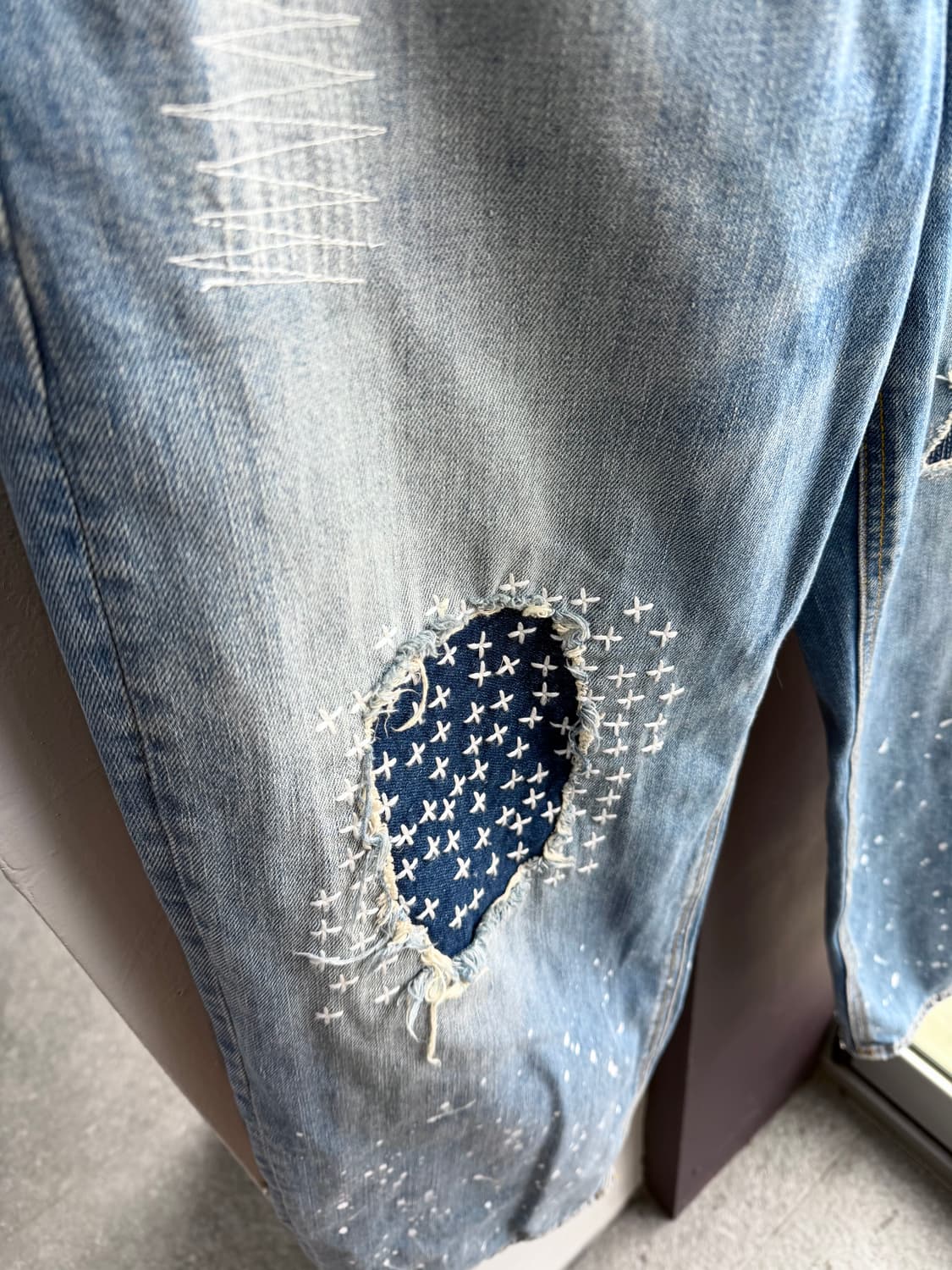 36/ 아더에러 X 자라 패치워크 데님 팬츠 (새상품) 상품이미지7