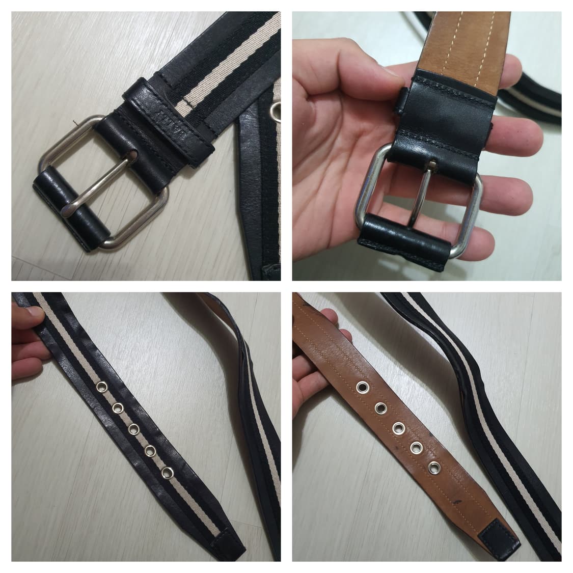 정품 발리 삼선 벨트 90/36 상품이미지4