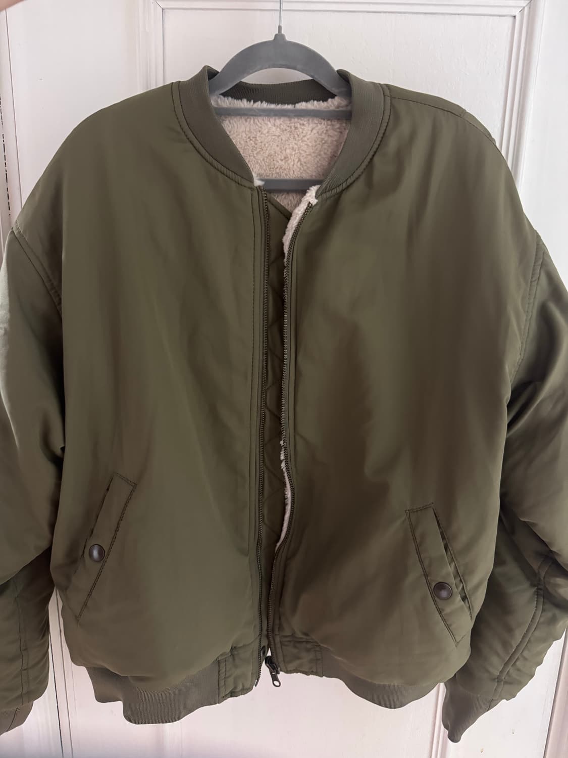 니코앤드 페이크퍼 리버시블 봄버 자켓 상품이미지4