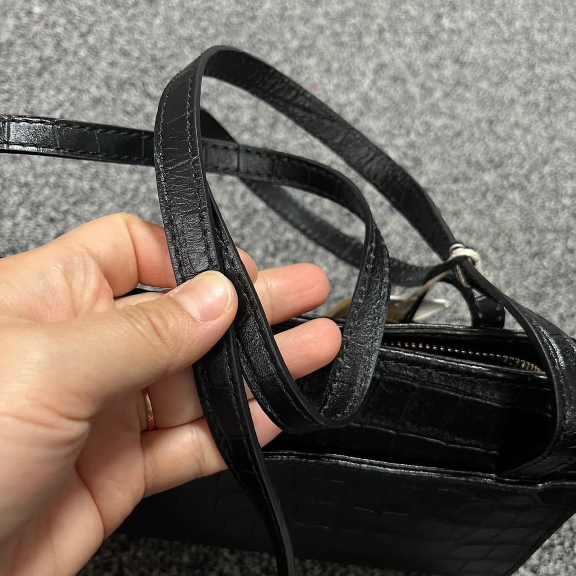 디비나 피렌체 이태리 가죽 토트백 블랙 상품이미지5