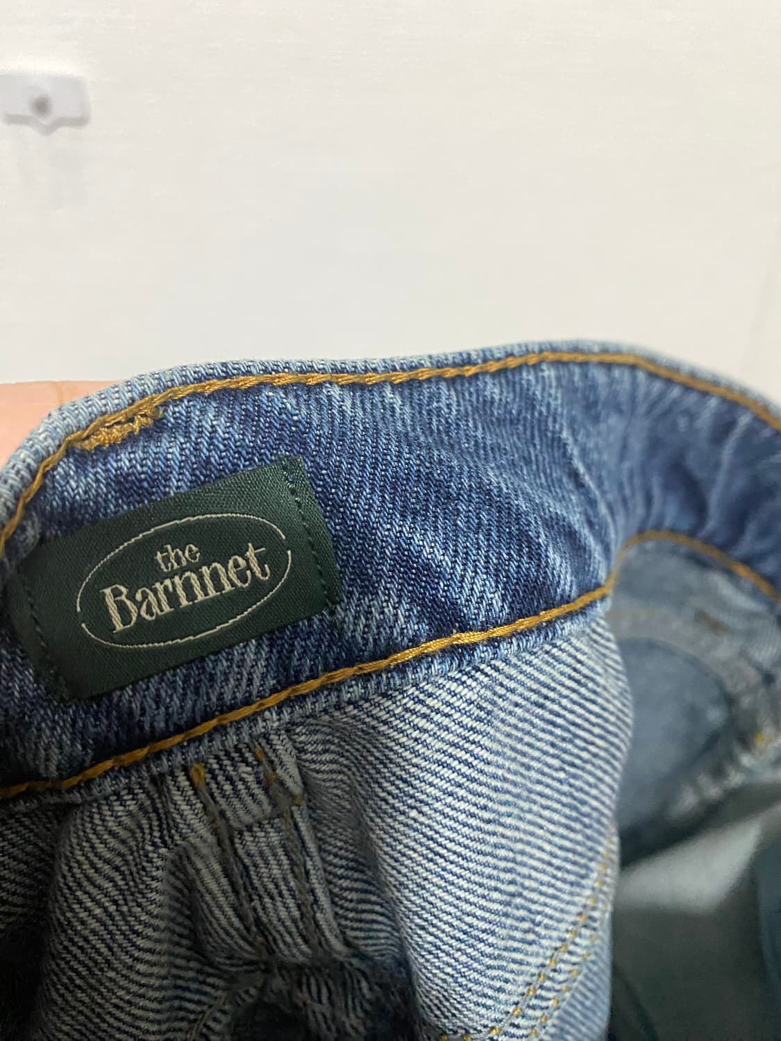 더바넷 앞트임 롱 데님 스커트 상품이미지5