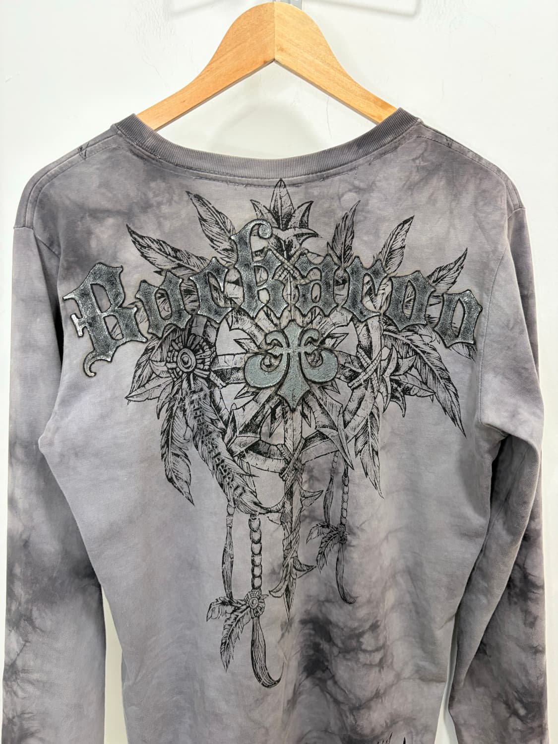 버커루 y2k 프린팅 그레이 긴팔 티셔츠 상품이미지9